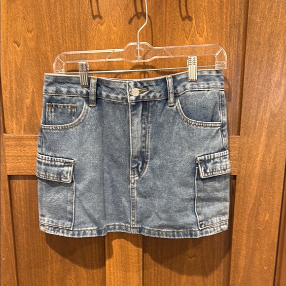 Dresses & Skirts - Denim Cargo Mini Skirt